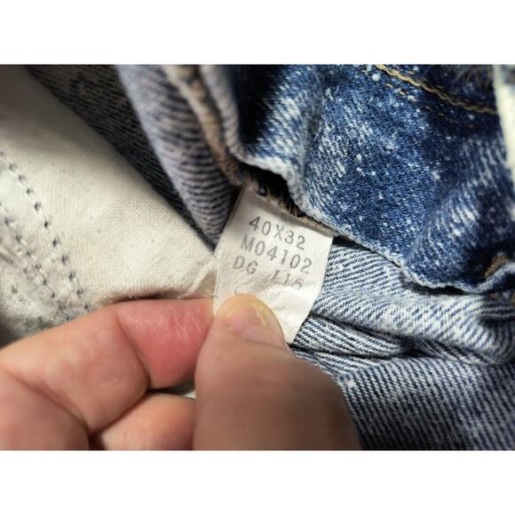 Diamond Gusset Jeans Regular Fit Straight Leg Light Wash USA MADE MENS 40x32 - Picture 5 of 14